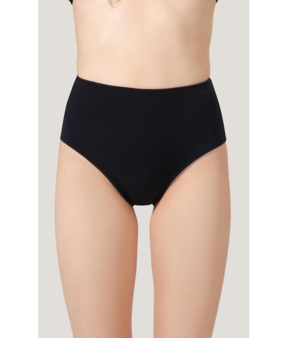 Calcinha Alta Canelado Sculpt Preto