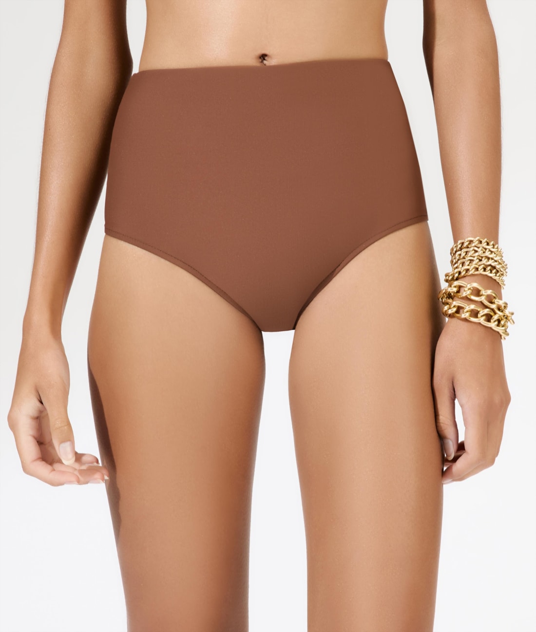 Calcinha Alta Comfort Classicos Marrom