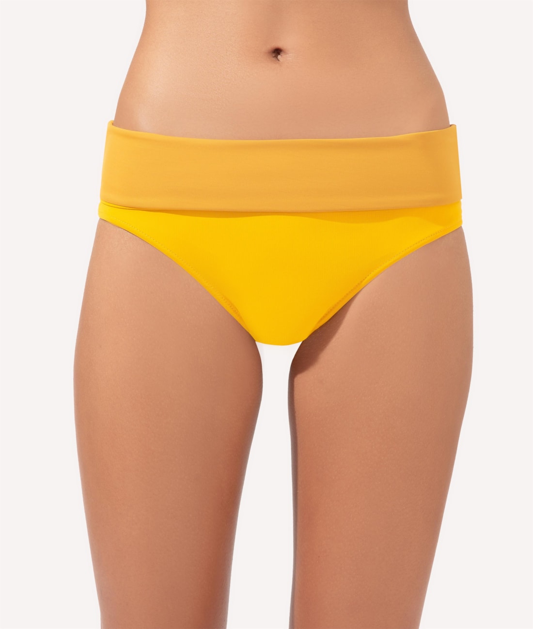 Calcinha Alta Comfort Classicos Mostarda