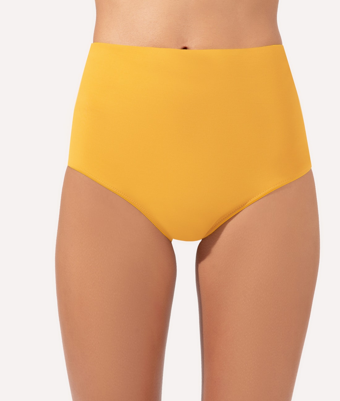 Calcinha Alta Comfort Classicos Mostarda