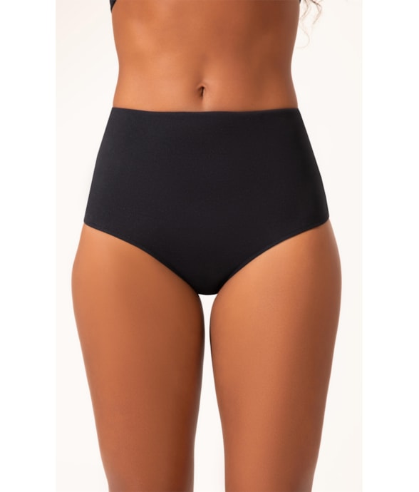 Calcinha Alta Comfort Classicos Preto