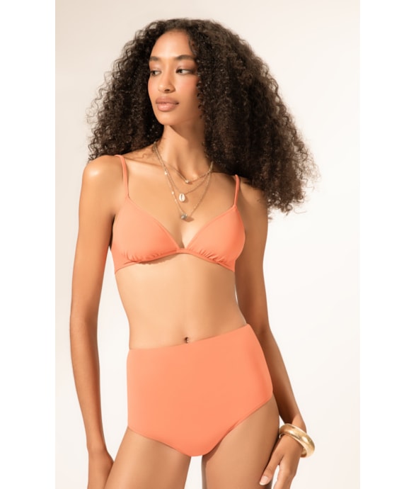 Calcinha Alta Comfort Classicos Salmao