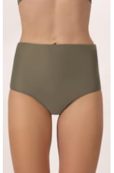 Calcinha Alta Comfort Classicos Verde Oliva