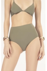 Calcinha Alta Comfort Classicos Verde Oliva