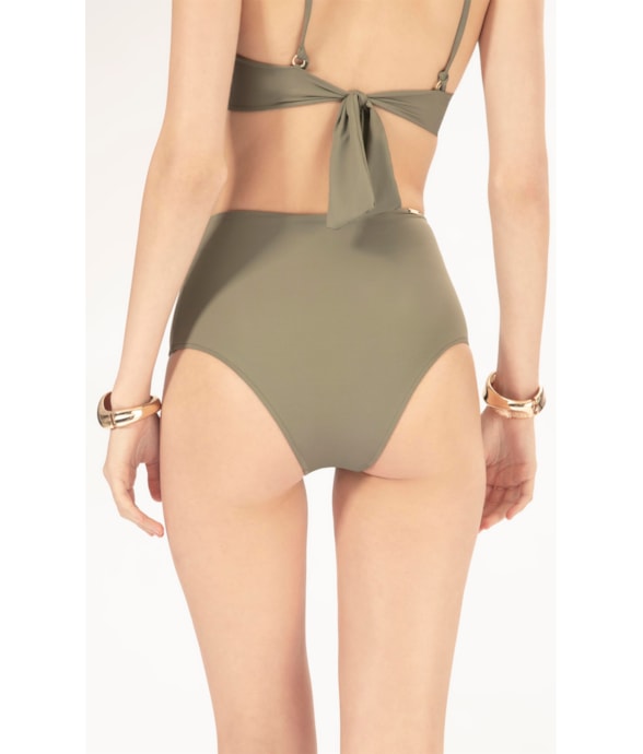 Calcinha Alta Comfort Classicos Verde Oliva