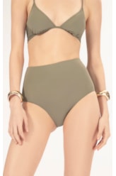 Calcinha Alta Comfort Classicos Verde Oliva