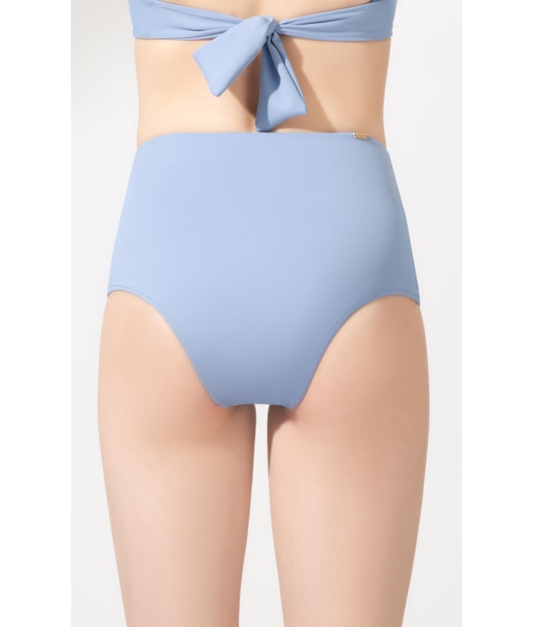 Calcinha Alta Double Allure Azul Seco