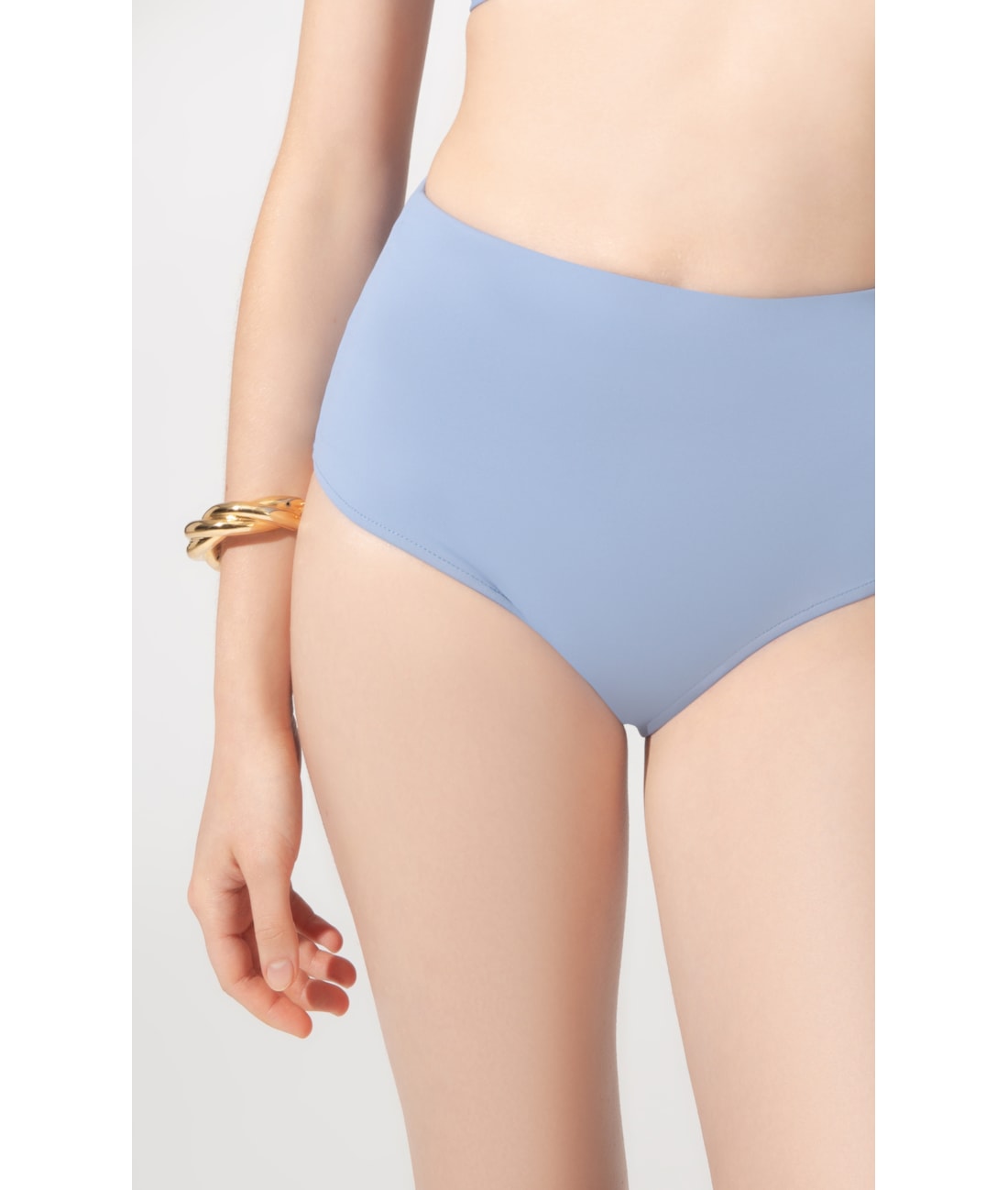 Calcinha Alta Double Allure Azul Seco