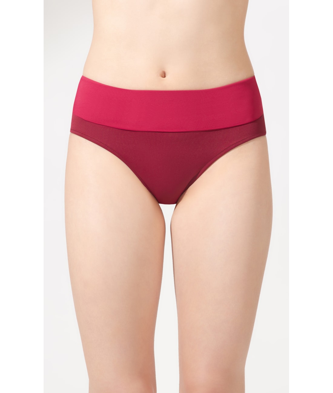 Calcinha Alta Double Allure Bordeaux