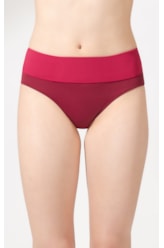 Calcinha Alta Double Allure Bordeaux