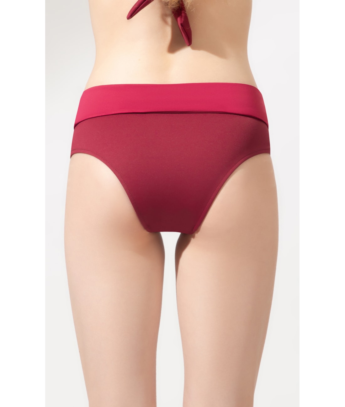 Calcinha Alta Double Allure Bordeaux