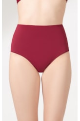 Calcinha Alta Double Allure Bordeaux