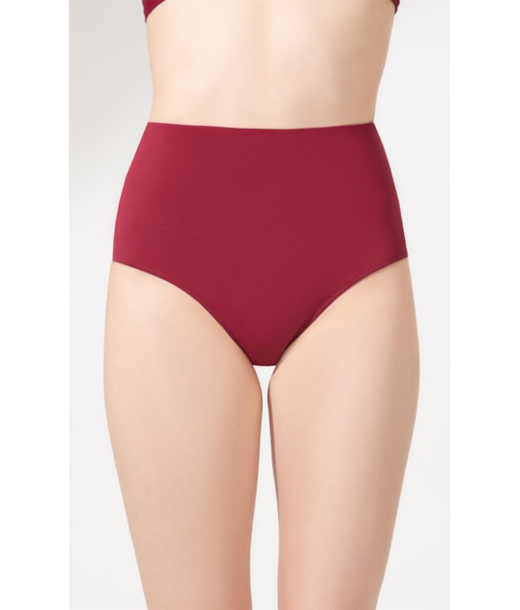 Calcinha Alta Double Allure Bordeaux