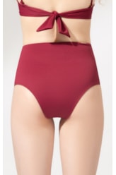 Calcinha Alta Double Allure Bordeaux