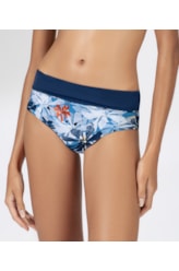 Calcinha Alta Double Comfort Blossom Azul Bic
