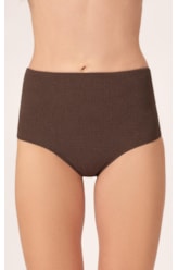 Calcinha Alta Double Comfort Bobby Tabaco