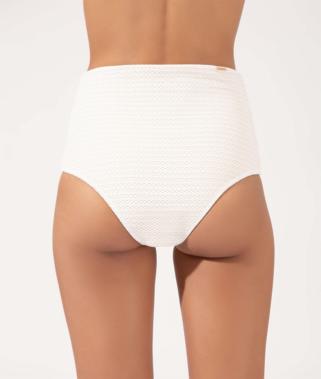 Calcinha Alta Double Comfort Jacquard Ibiza Off White