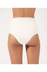 Calcinha Alta Double Comfort Jacquard Ibiza Off White