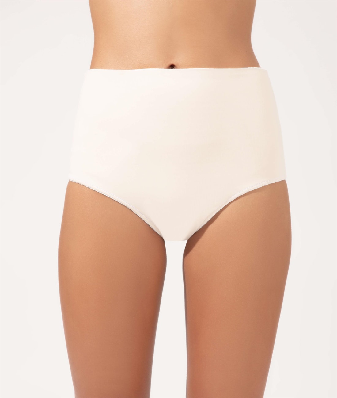 Calcinha Alta Double Comfort Jacquard Ibiza Off White