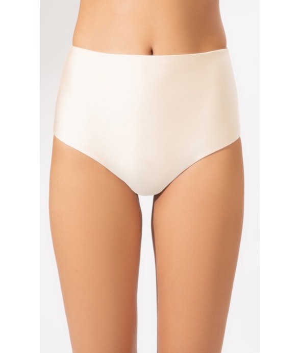 Calcinha Alta Double Crystals By Swarovski Off White