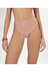 Calcinha Asa Delta Crystals By Swarovski Rosa Dusty