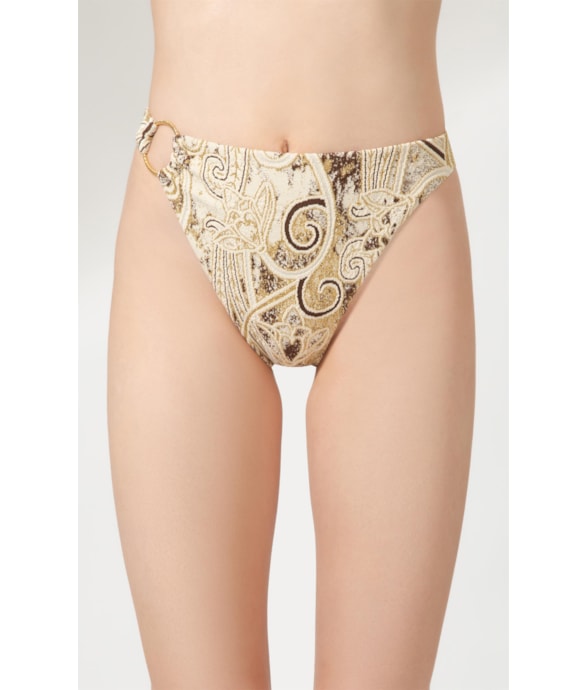Calcinha Asa Delta Miracle Jacquard Brocado Natural