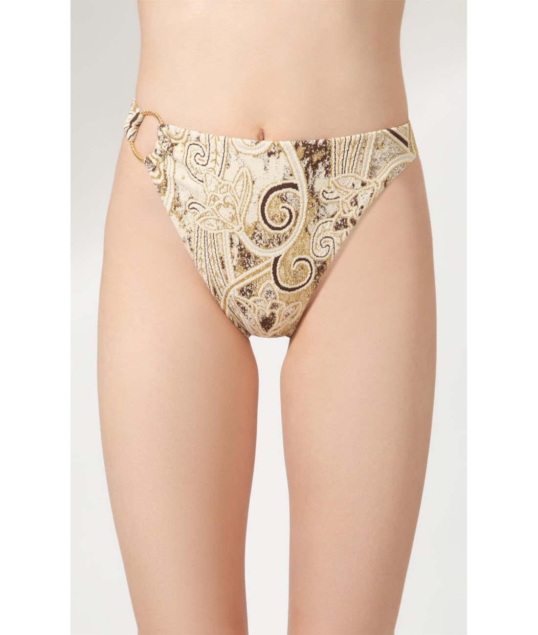 Calcinha Asa Delta Miracle Jacquard Brocado Natural