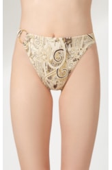 Calcinha Asa Delta Miracle Jacquard Brocado Natural