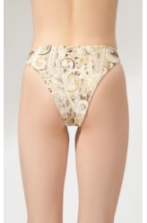 Calcinha Asa Delta Miracle Jacquard Brocado Natural