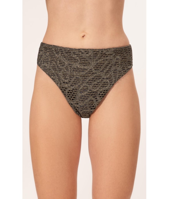 Calcinha Asa Delta Miracle Rendado Lux Grafite