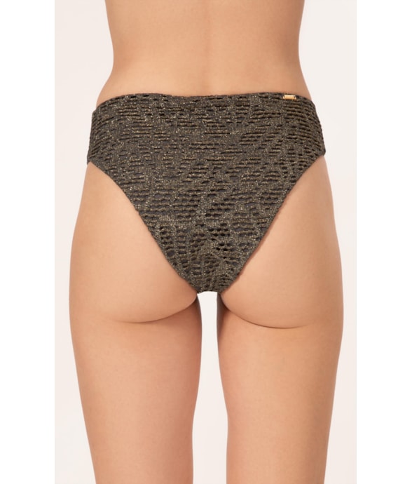 Calcinha Asa Delta Miracle Rendado Lux Grafite