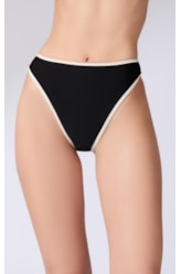 Calcinha Asa Delta Viés Sportiva Preto