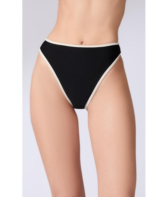 Calcinha Asa Delta Viés Sportiva Preto