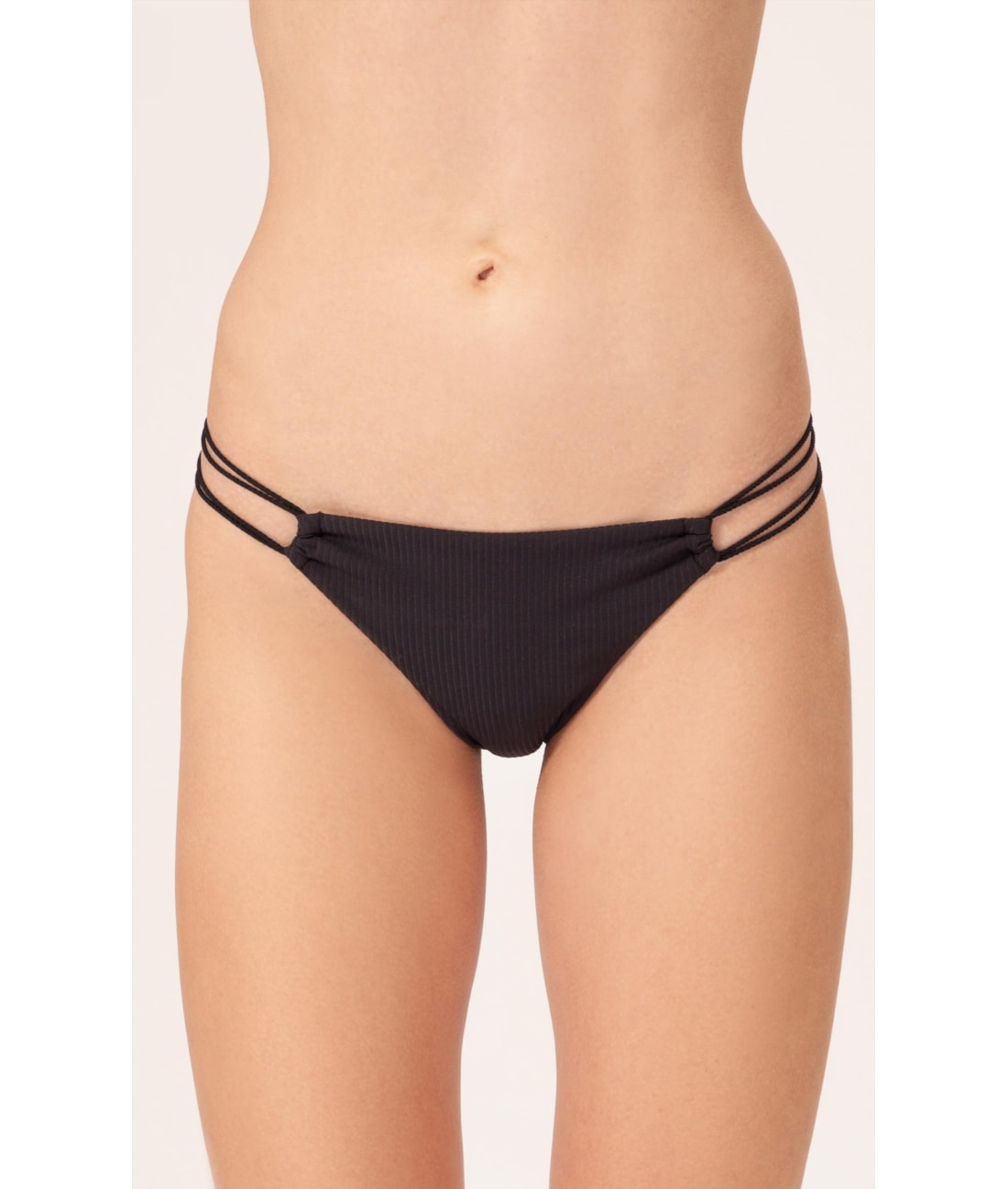 Calcinha Canal Rolotê Miracle Up Canelado Flow Preto