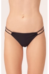 Calcinha Canal Rolotê Miracle Up Canelado Flow Preto