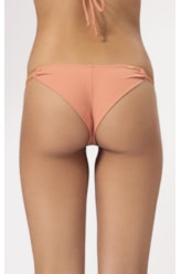 Calcinha Canal Rolotê Miracle Up Canelado Flow Salmao