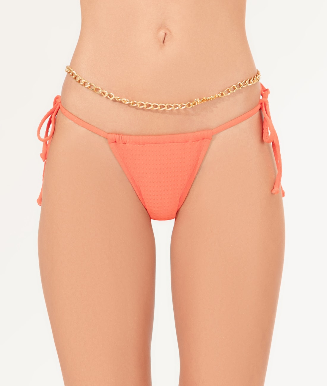 Calcinha Cortininha Dots Laranja