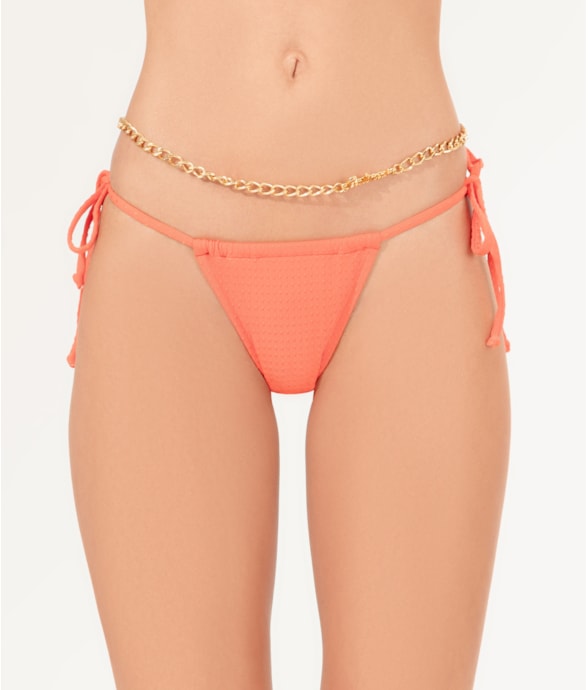 Calcinha Cortininha Dots Laranja