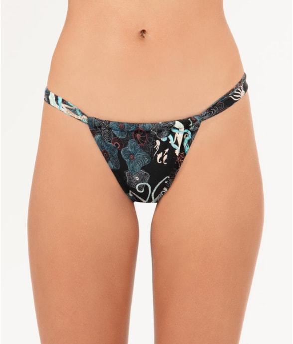 Calcinha Cortininha Lenço Sirena Preto
