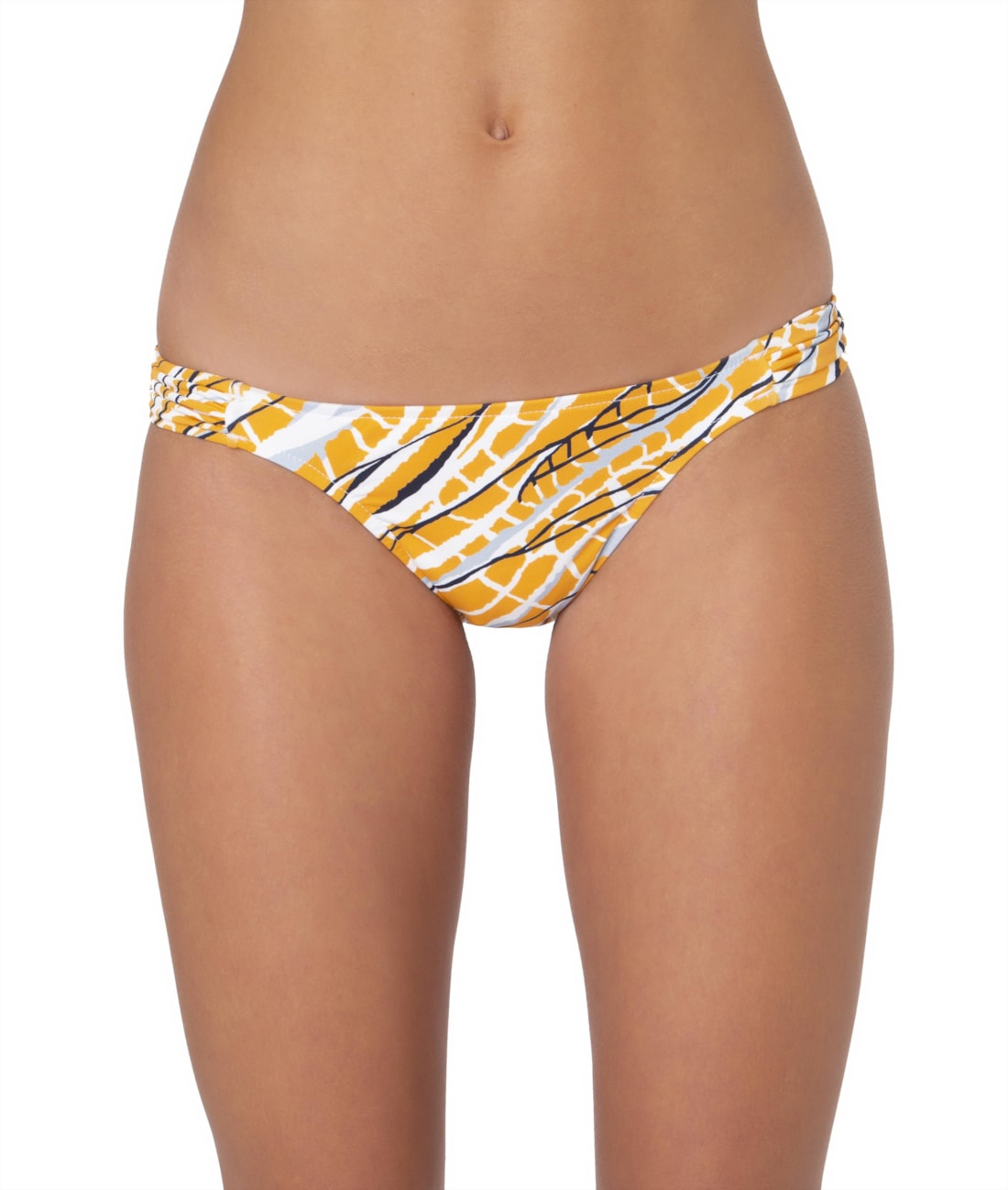 Calcinha Franzida Castanheira Amarelo