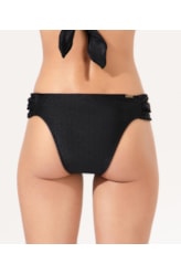 Calcinha Franzida Comfort Atlântico Preto