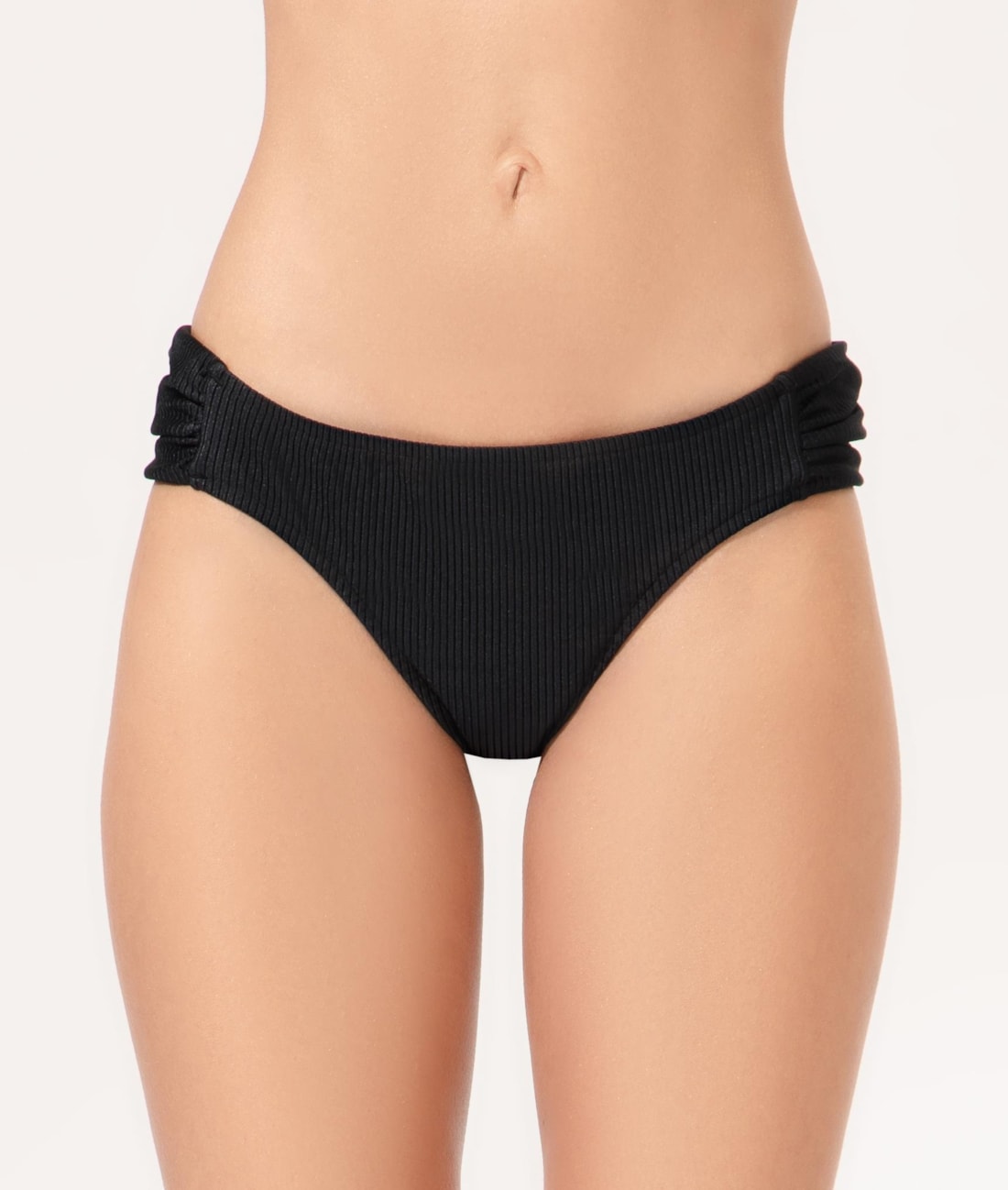 Calcinha Franzida Comfort Atlântico Preto