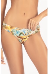 Calcinha Franzida Comfort Bem-Te-Vi Azul Seco
