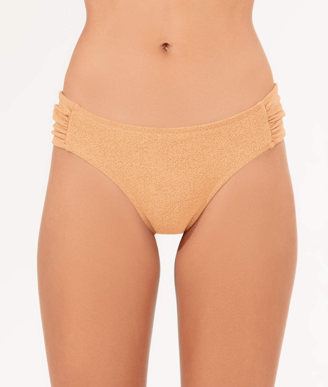 Calcinha Franzida Comfort Bobby Areia