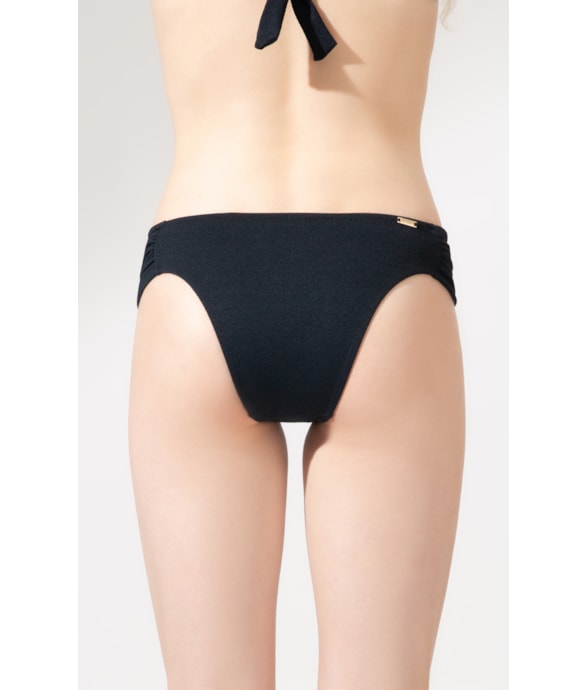 Calcinha Franzida Comfort Bobby Preto