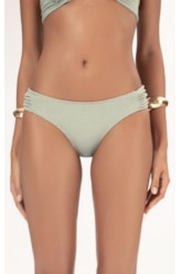 Calcinha Franzida Comfort Bobby Verde Oliva