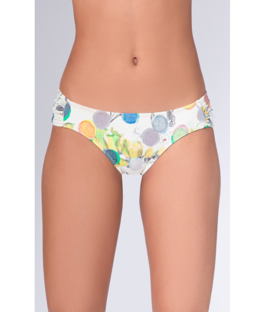 Calcinha Franzida Comfort Bouquet Off White