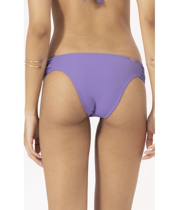 Calcinha Franzida Comfort Canelado Geo Violeta