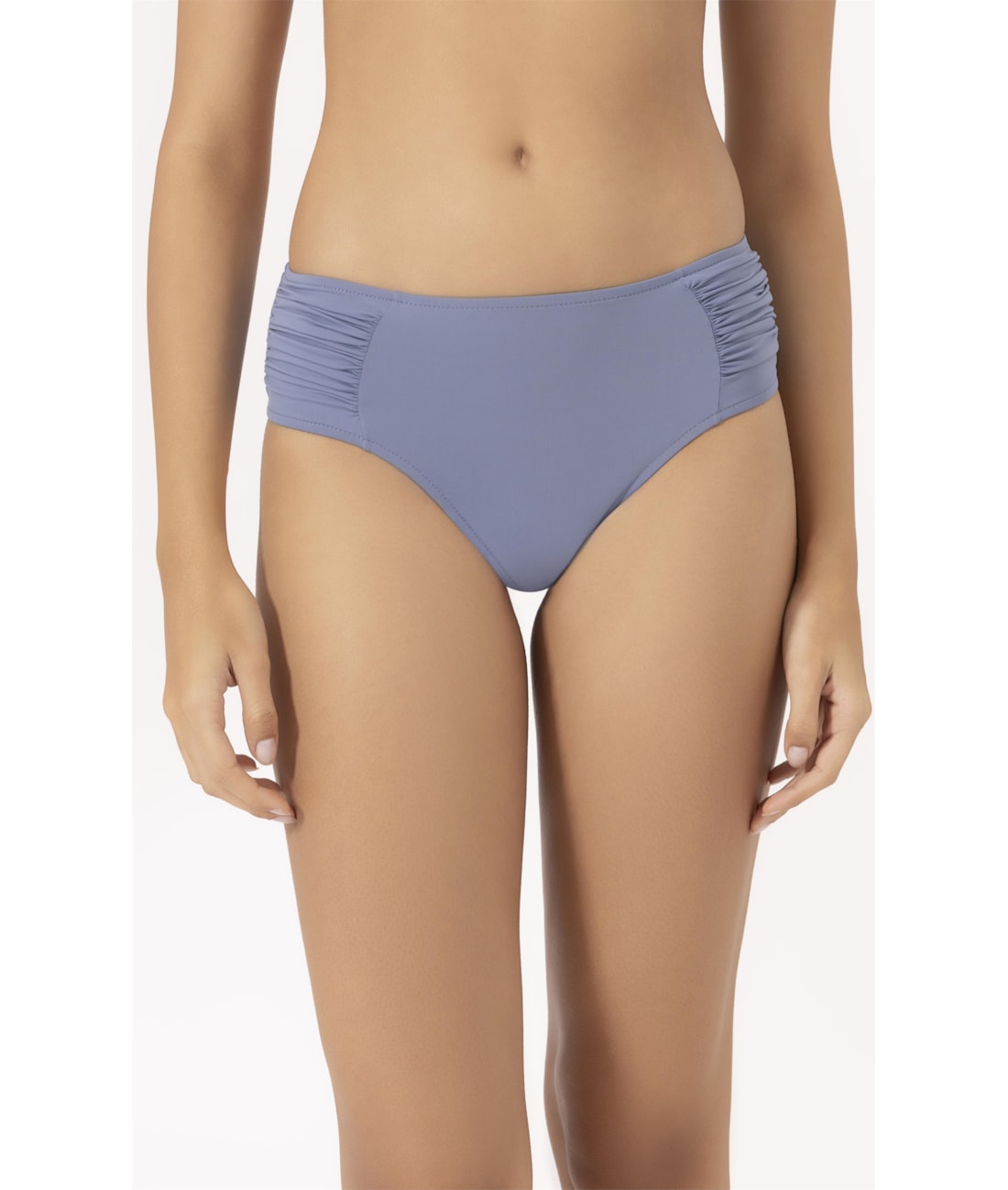 Calcinha Franzida Comfort Clássicos Azul Seco