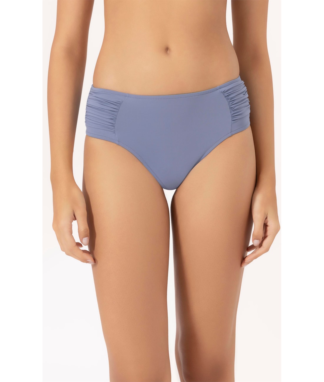 Calcinha Franzida Comfort Clássicos Azul Seco